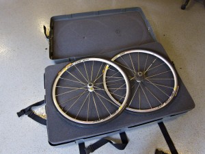 bike wheels in box